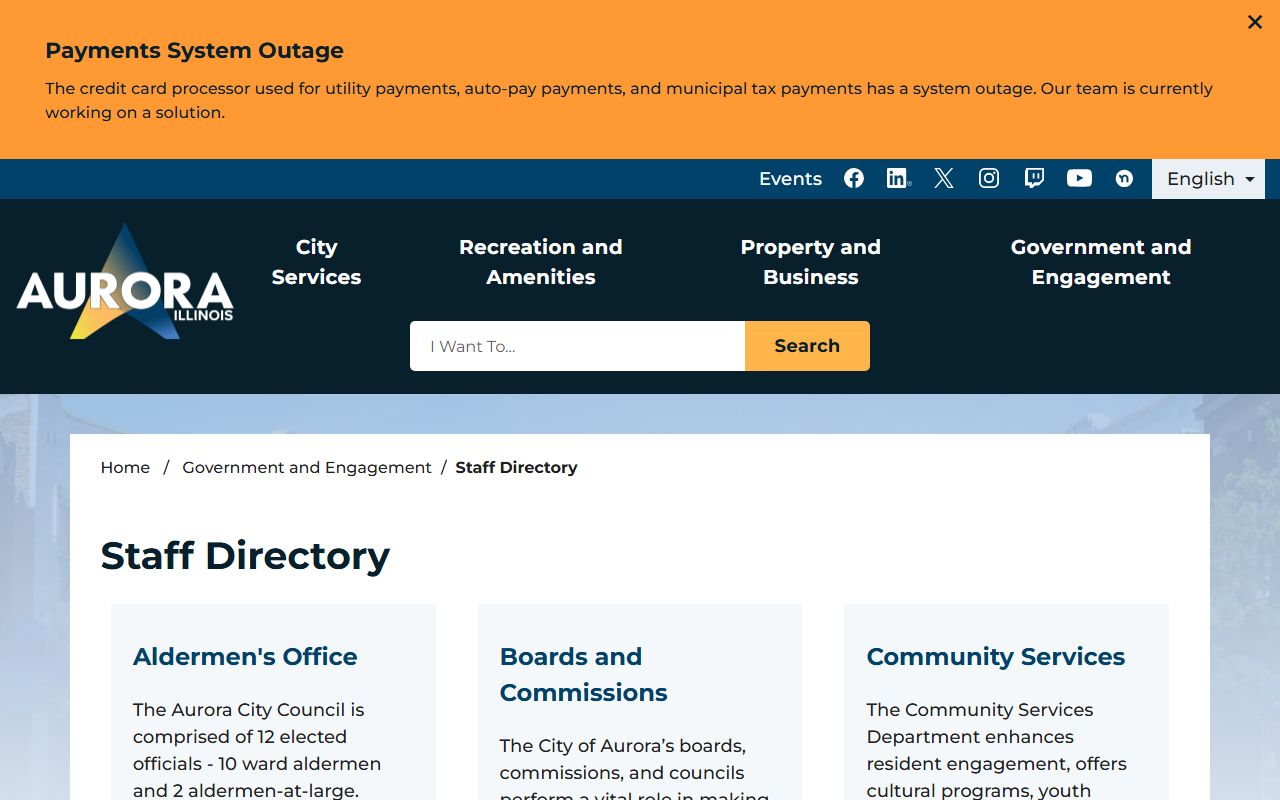 Aurora staff directory phone directory search
