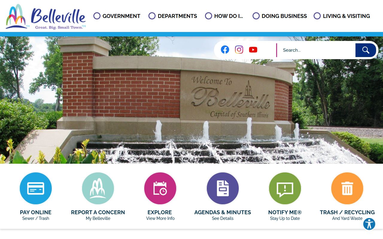 Belleville city government homepage phone directory