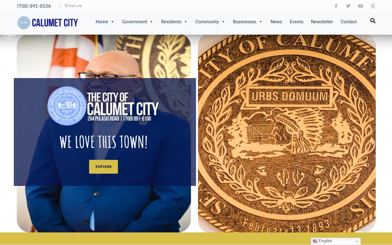 Calumet City government homepage phone directory