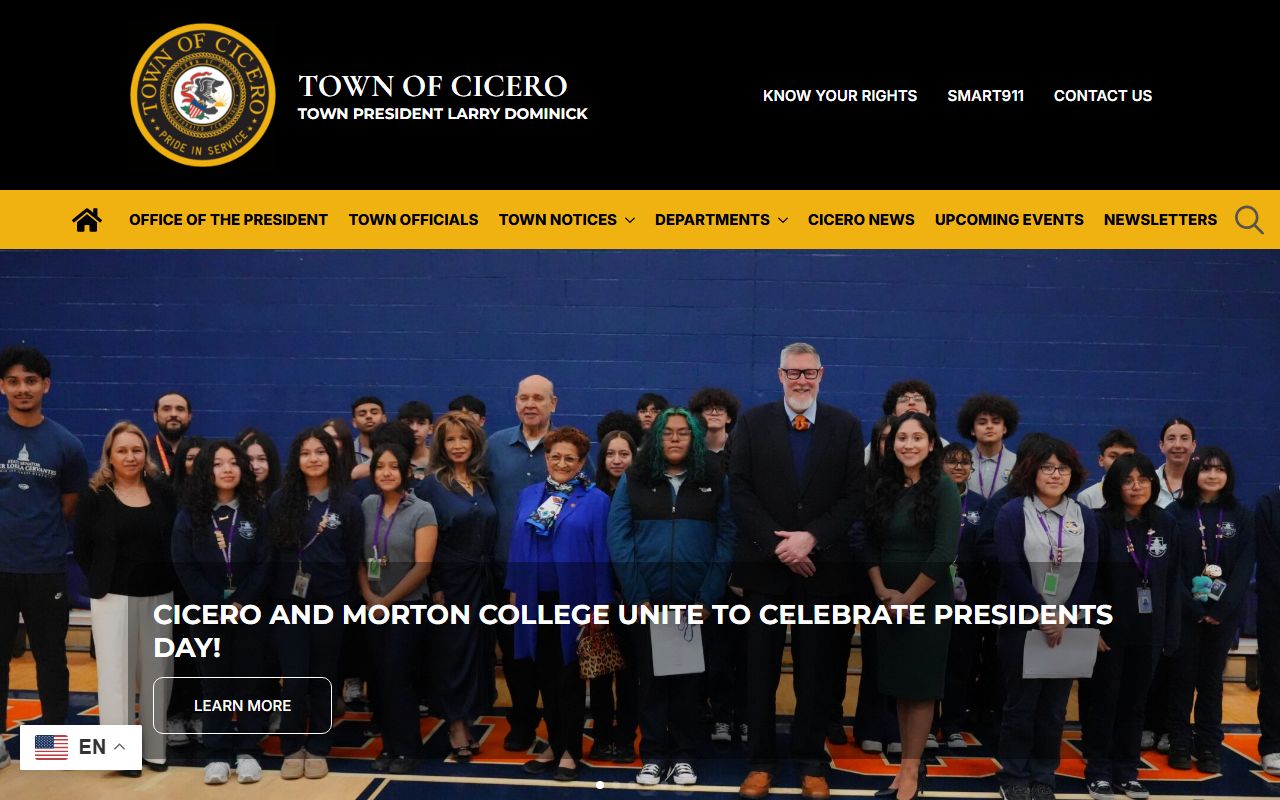 Cicero town government homepage phone directory