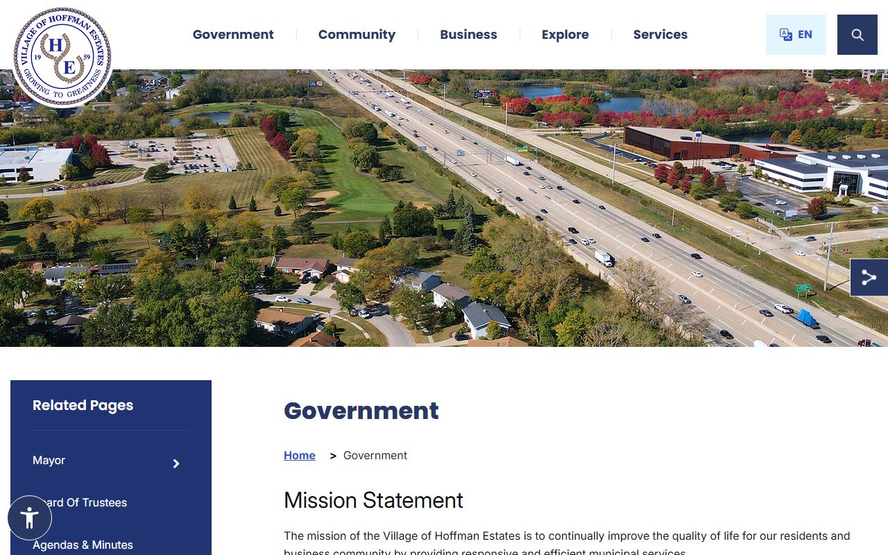 Hoffman Estates village government departments phone directory