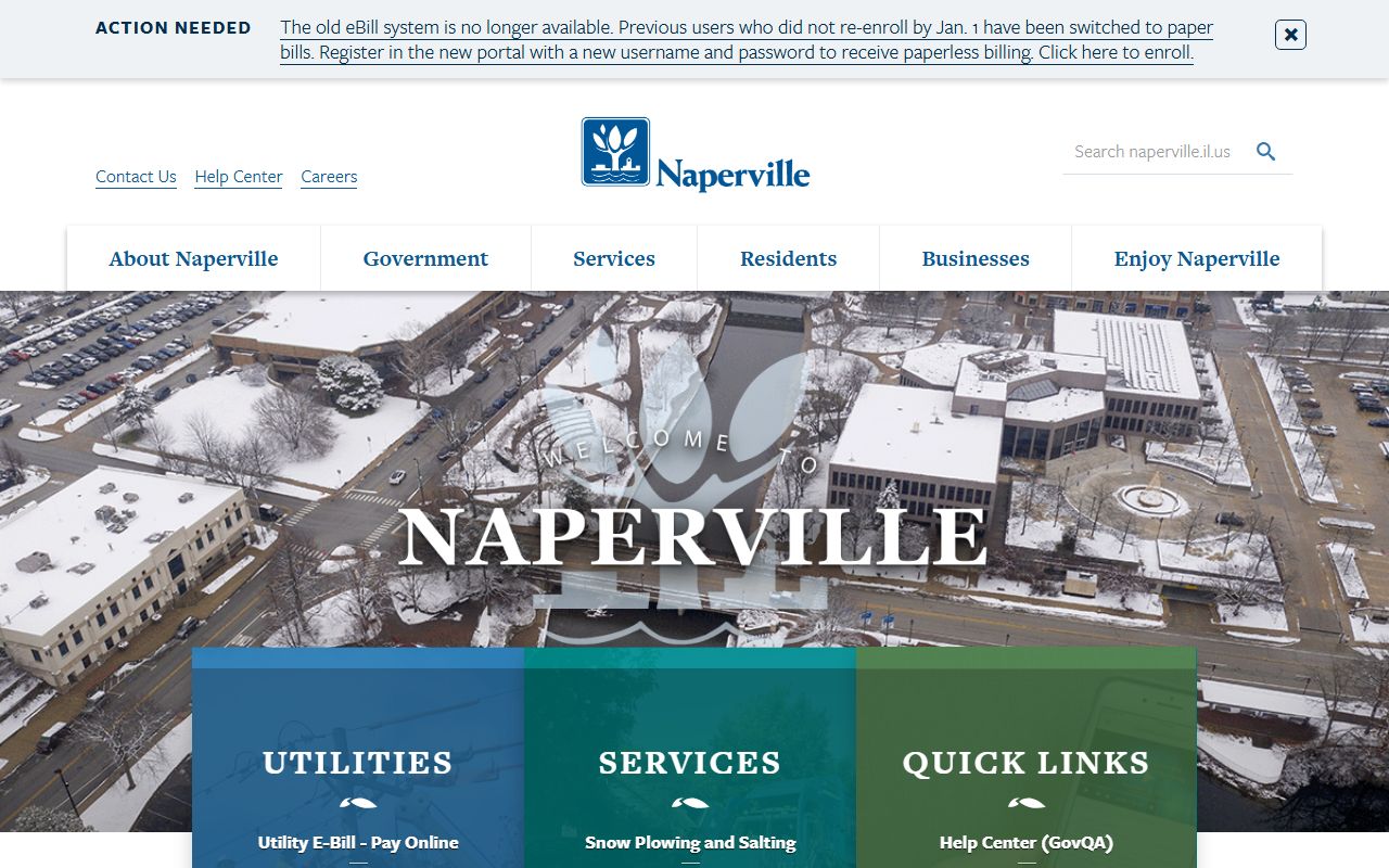 Naperville city homepage phone directory