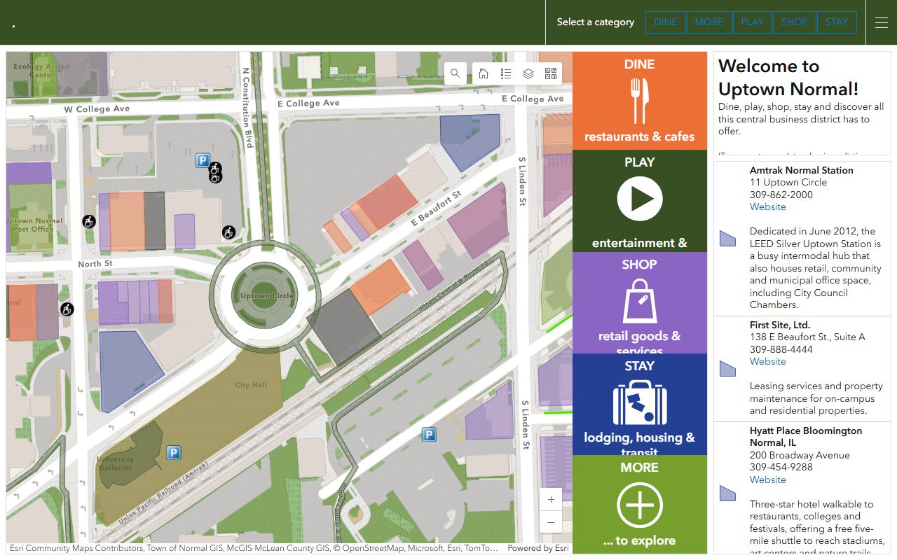 Normal town staff directory phone directory page