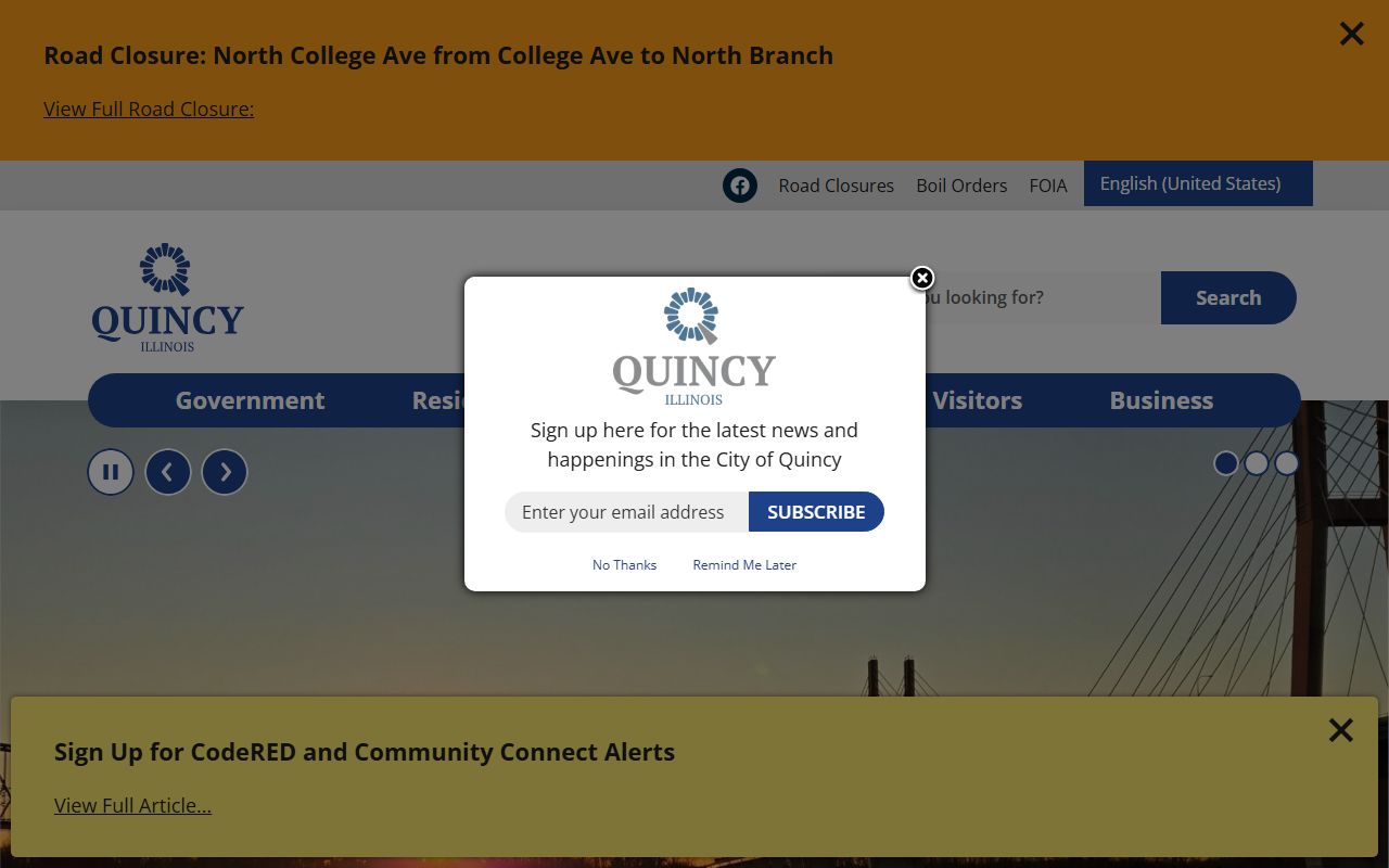 Quincy city homepage phone directory