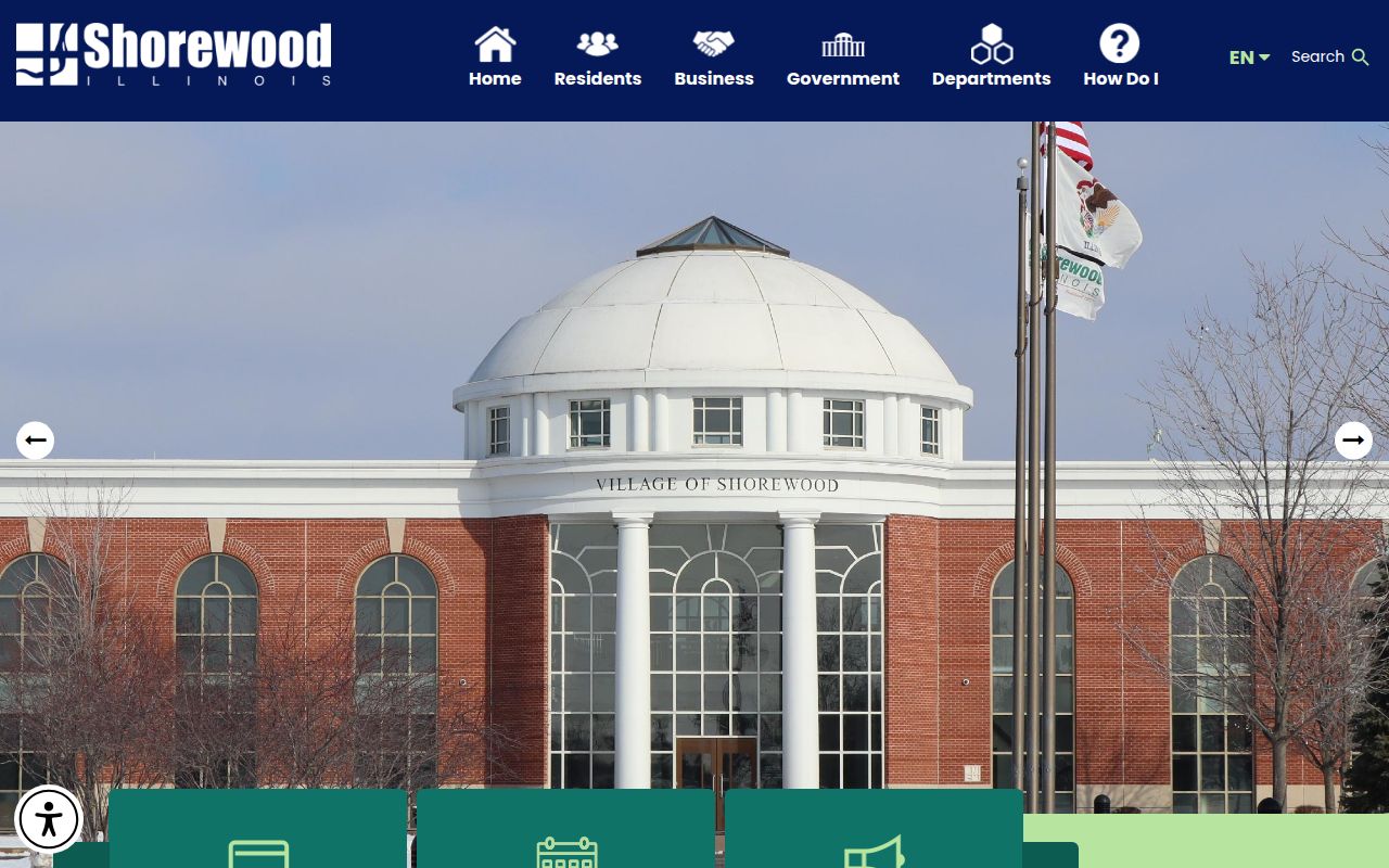 Shorewood village government homepage with phone directory and department links