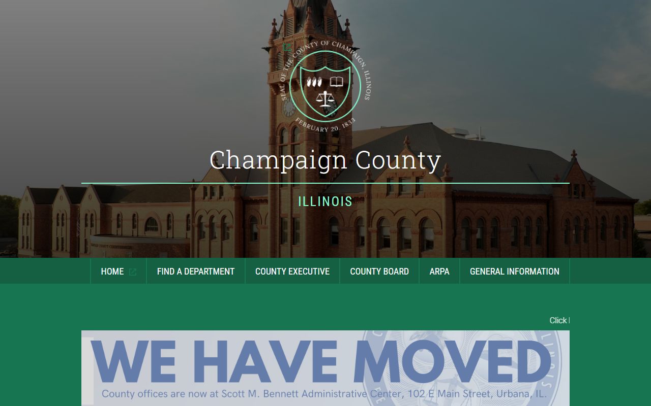 Champaign County homepage phone directory