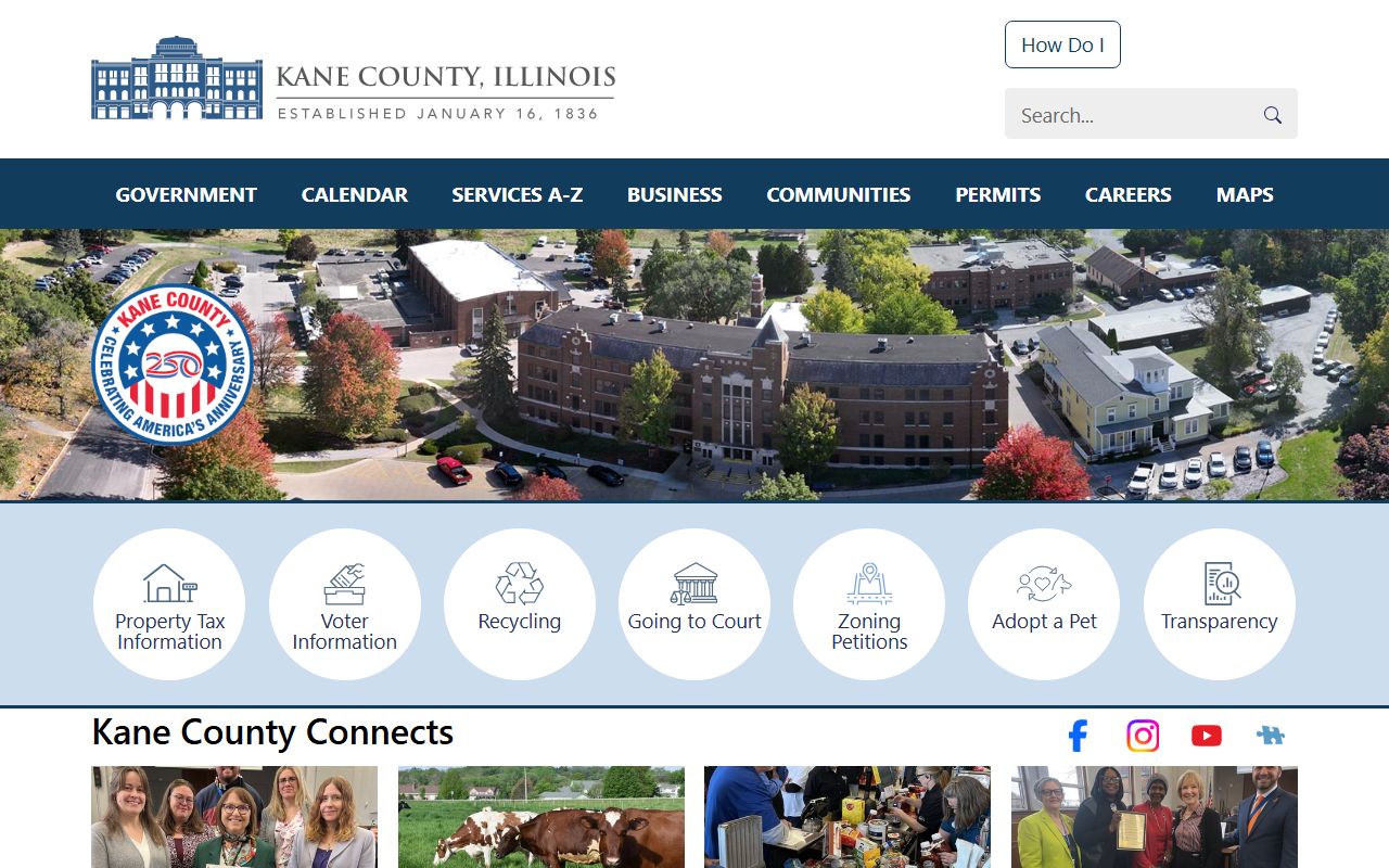 Kane County homepage phone directory