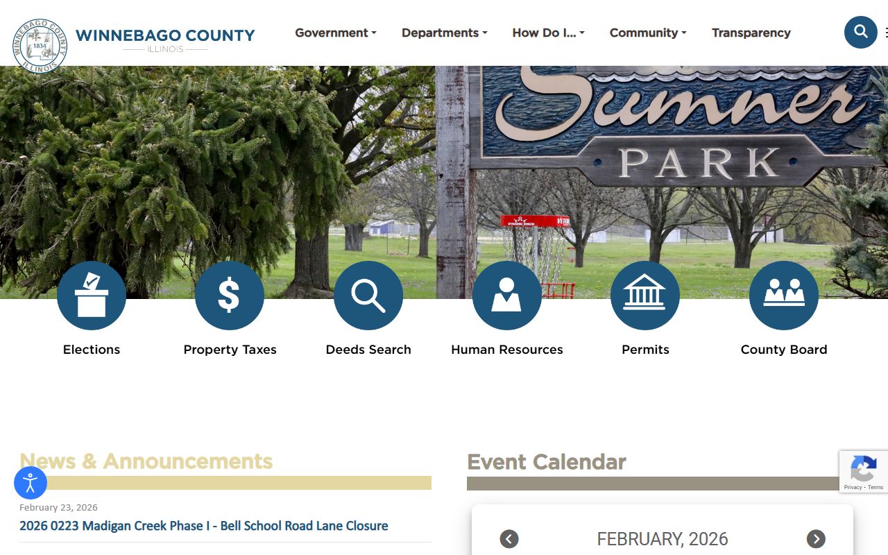 Winnebago County homepage phone directory